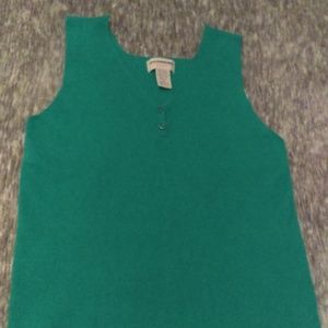 Express aqua tank sweater size Medium